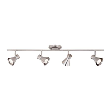 Vaxcel Alto 4 Light LED Brushed Nickel Adjustable Ceiling Spot Light C0220
